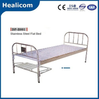 Hospital Furniture Stainless Steel Medical Flat Bed
