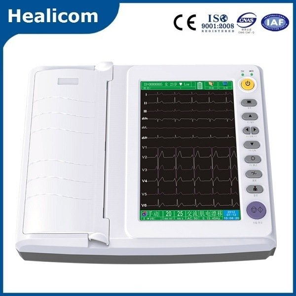  HE-12B Medical Portable 12 Channel Digital ECG (Electrocardiogram) Machine 