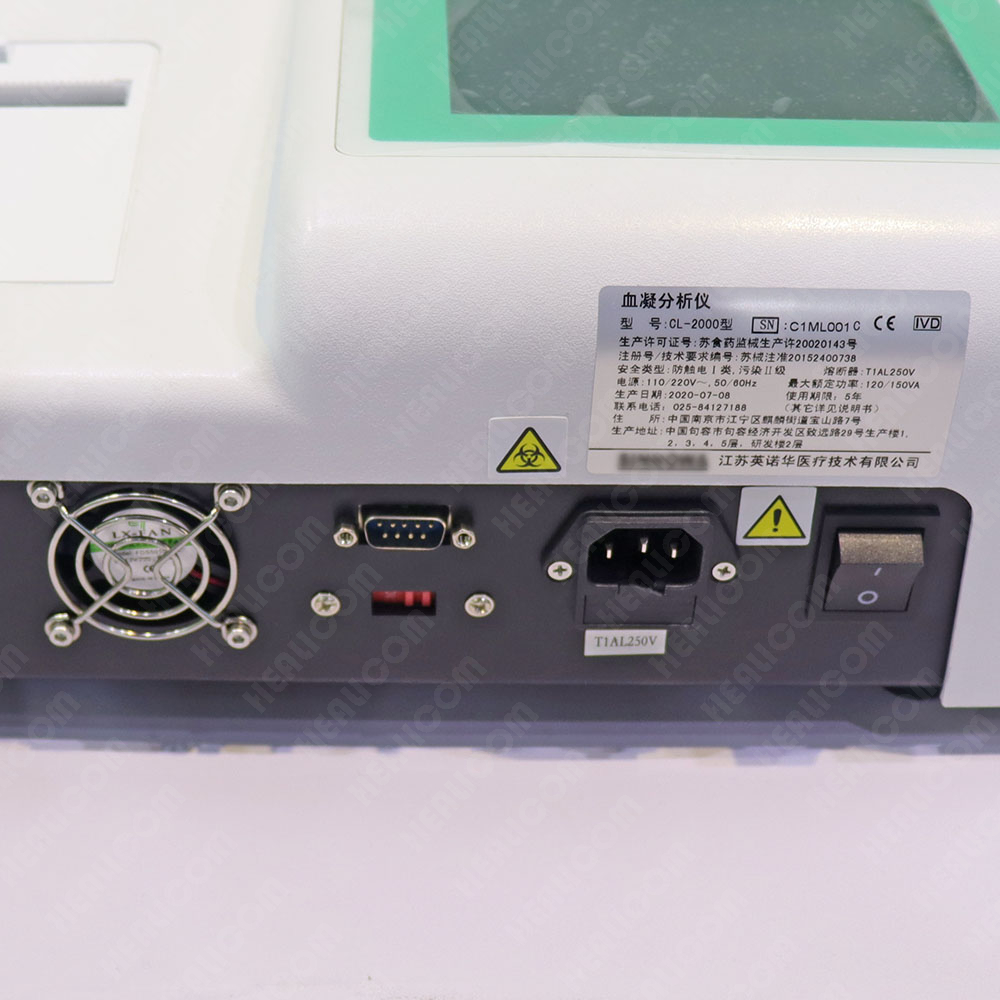 CA2000/CA2000B Portable Automatic Back-illuminated LCD Large Memory Coagulation Analyzer