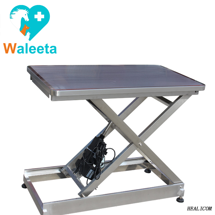 WT-29 Stainless Steel Customize Electric Lift Waterproofing Easy Clean Electrical Veterinary Pet Operating Table