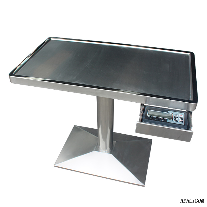 WT-23 Stainless Steel Customize Equipped Electronic Scales Veterinary Treatment Column Weighing Treatment Table