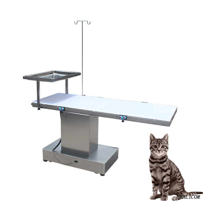 Best Price WT-06 Stainless Steel+acrylic Animal stainless steel electrical C-arm Operating Table for animal