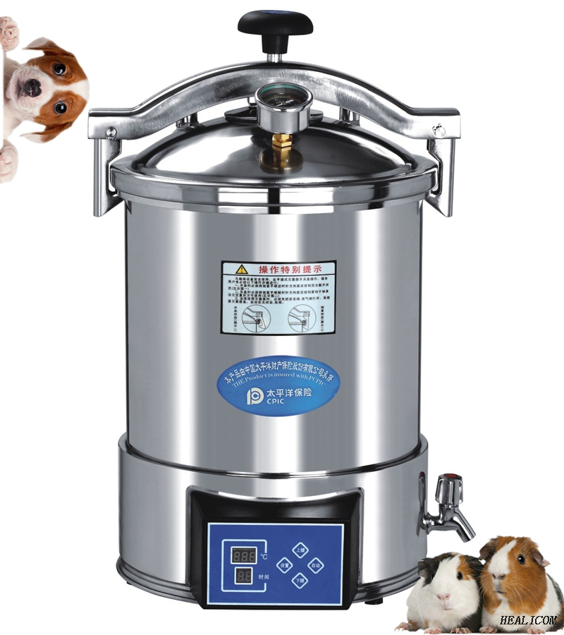 Cheap Price WTA-HDD Stainless Steel Veterinary Medical Portable autoclave pressure steam sterilizer for animal